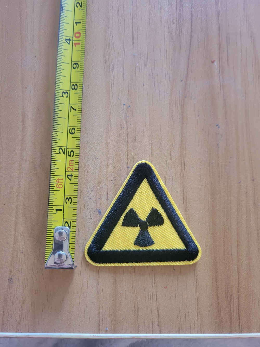 🎃BUY 2 GET 1 FREE🎃Yellow and Black Radiation Symbol Patch for Clothing